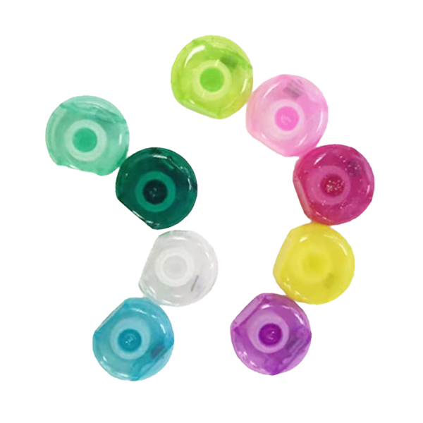 彩色圆形盒子牙线