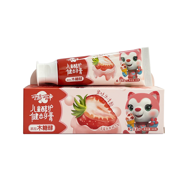 6-12岁草莓味健齿含木糖醇儿童牙膏